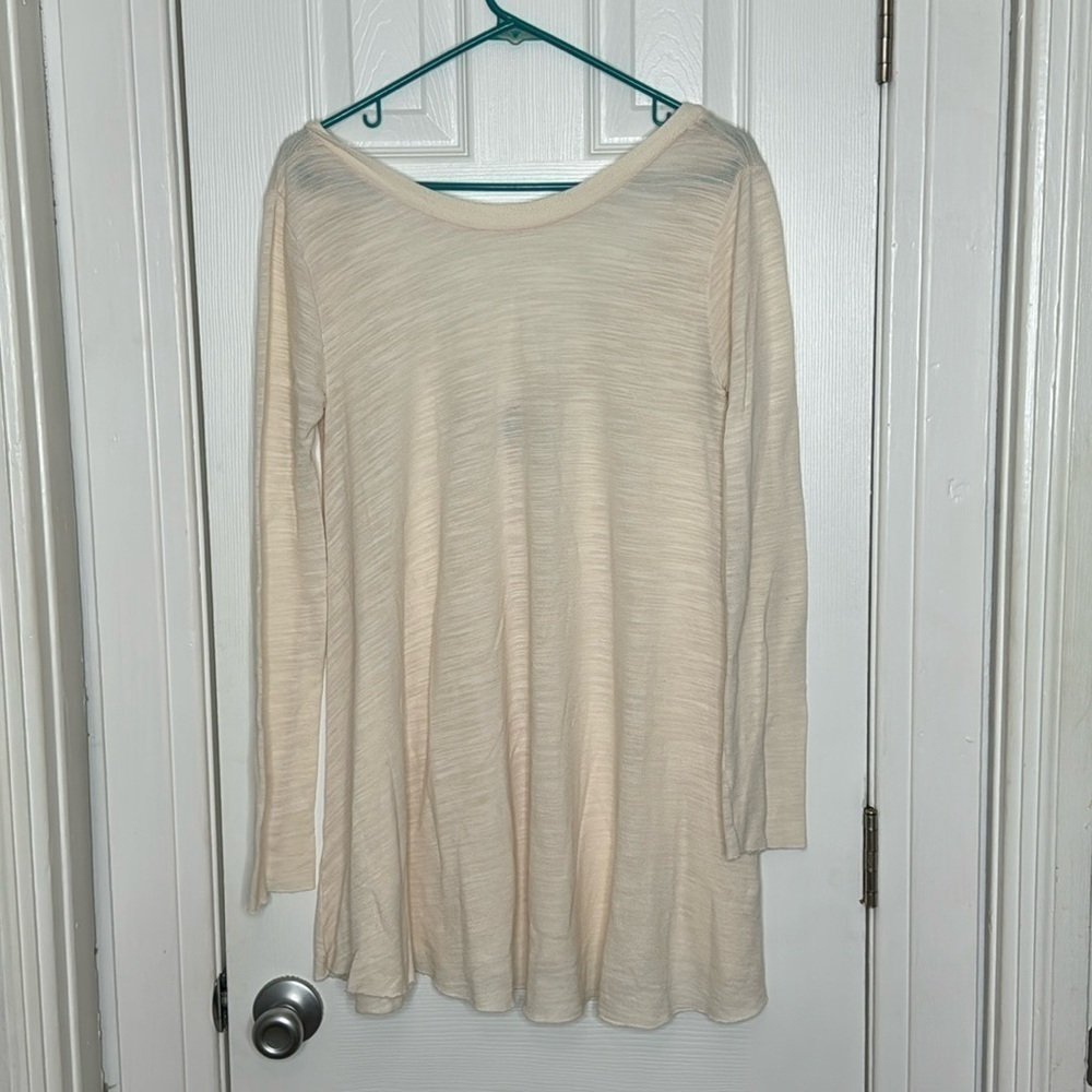 Free People Beach SZ S/L, long sleeve tunic mini dress, or a beach cover-up